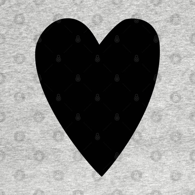Black Heart modern design, black and white pattern. Heart Love symbol by sofiartmedia